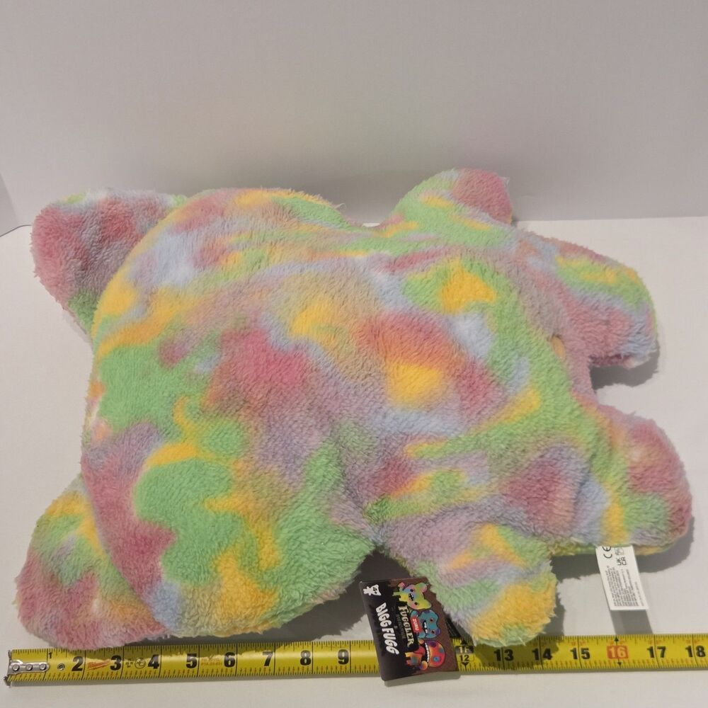 Fuggler Bigg Fugg Screech 18” Funny Ugly Monster Multi Color Tie Dye Large Plush - Picture 6 of 6